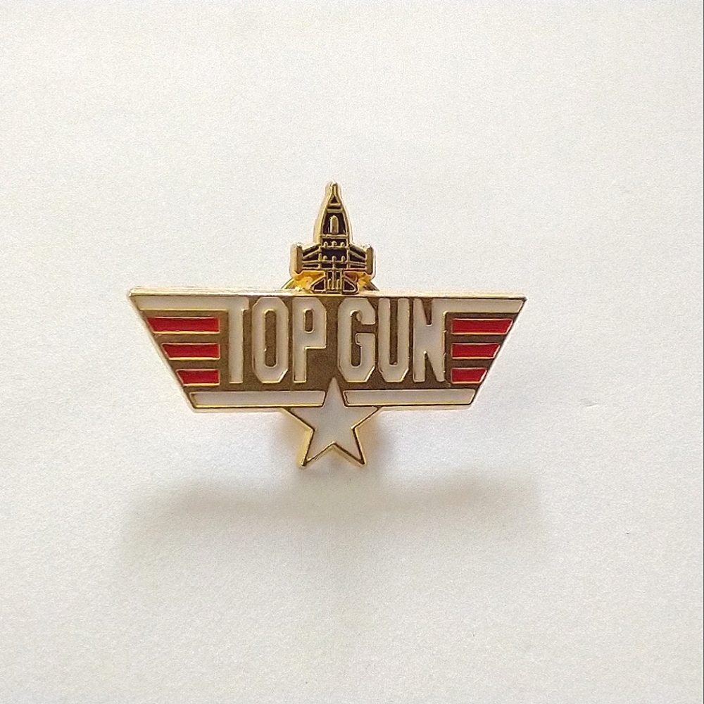 🧁 3/$30 Top Gun Stripes Jet Star Enamel Pin NEW